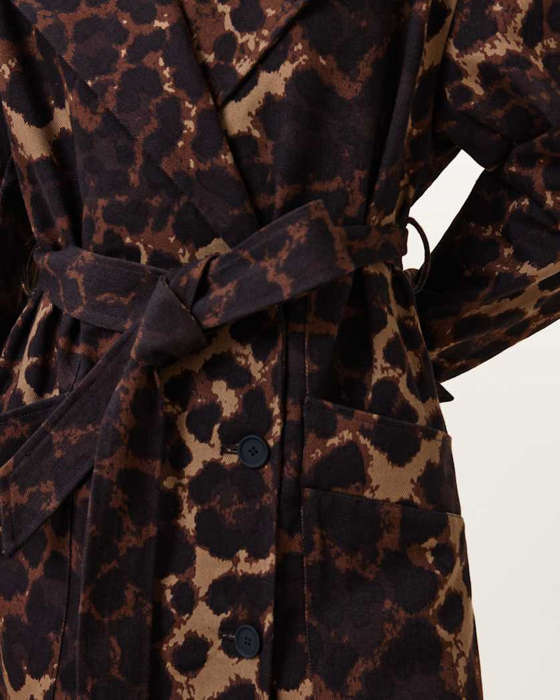 ABEL LEOPARD PRINT TRENCH COAT 8