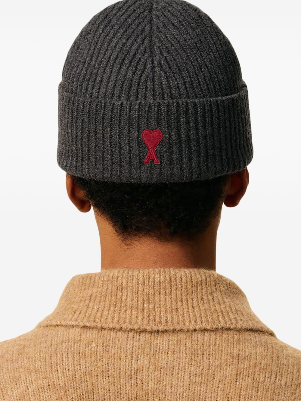 logo-embroidered wool beanie - 5