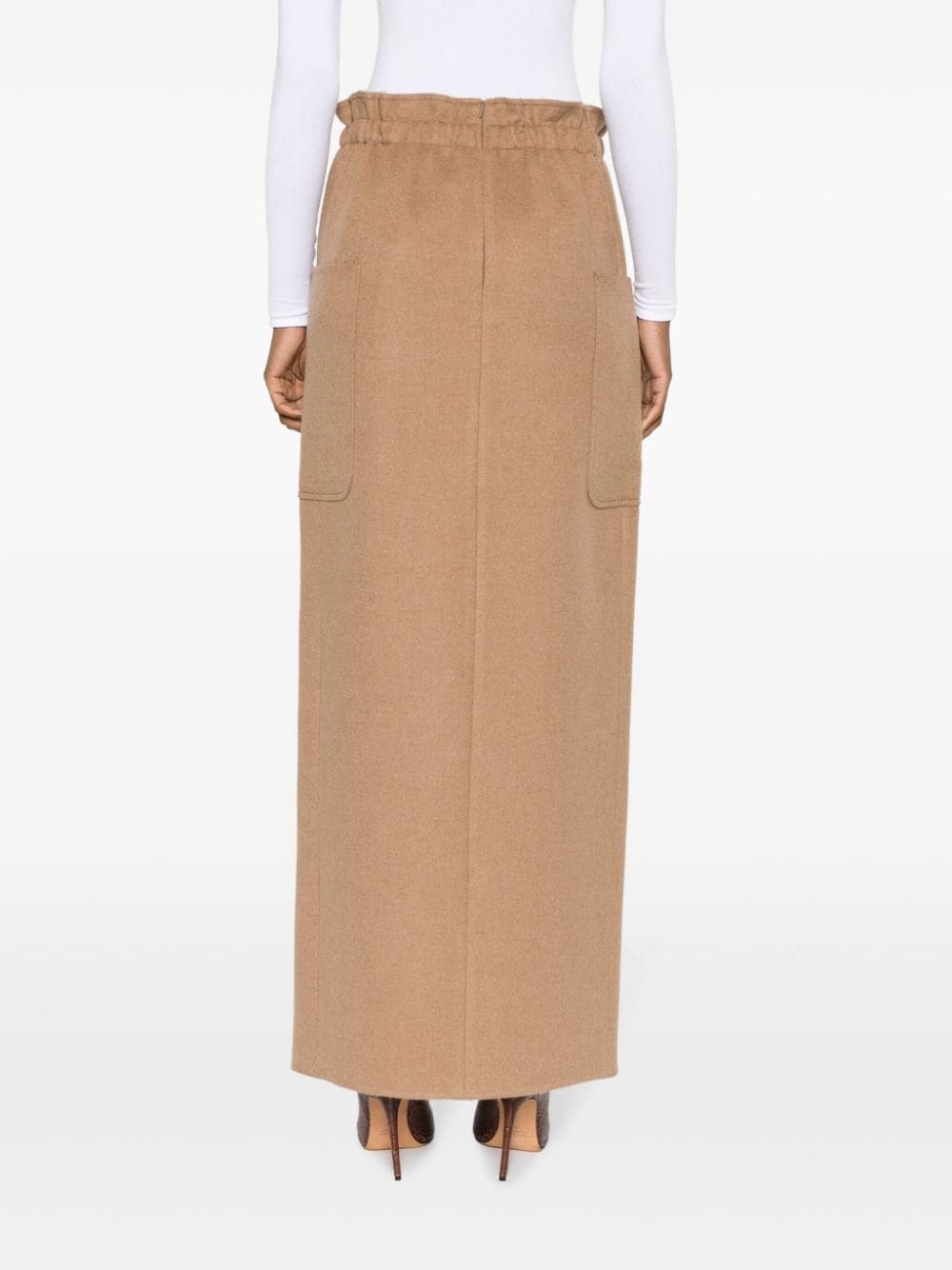 patch-pocket straight skirt - 4