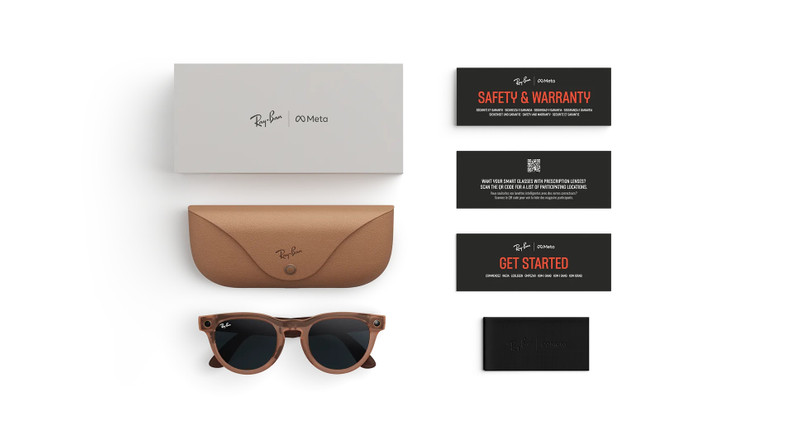 Ray-Ban Meta Headliner (Gen 2) Matte Transparent Peach Transitions® Grey Lenses 4