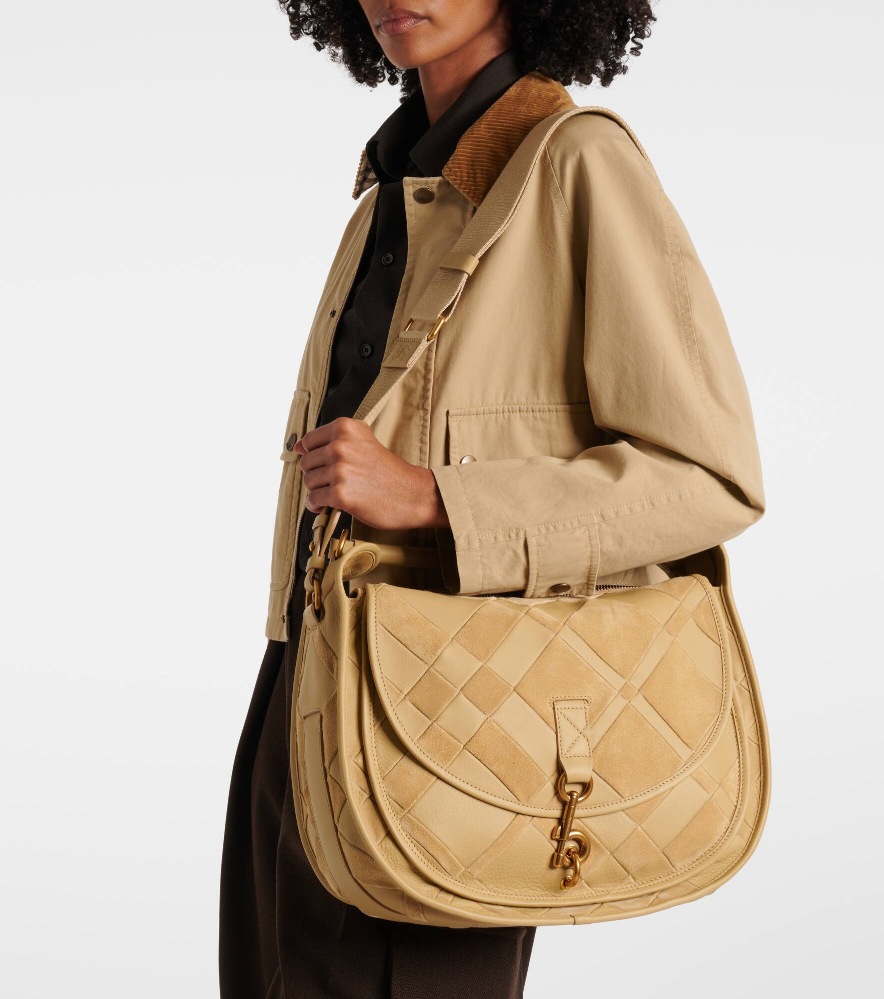 Medium leather shoulder bag - 2
