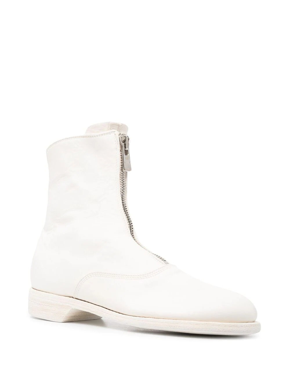 front-zipped fitted boots - 3