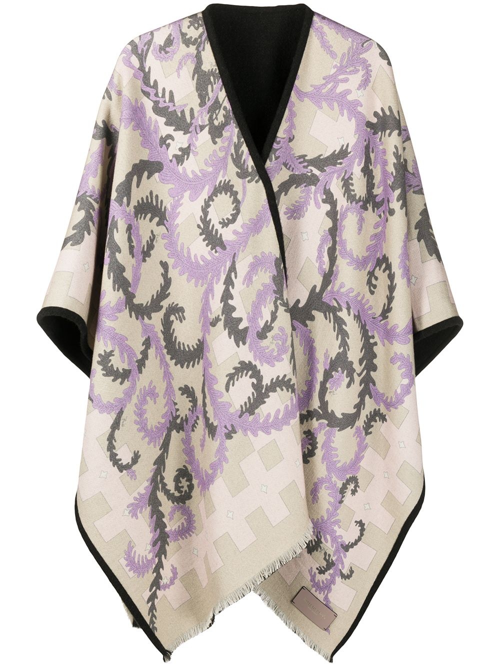 x Koché abstract-print oversize wool scarf - 1