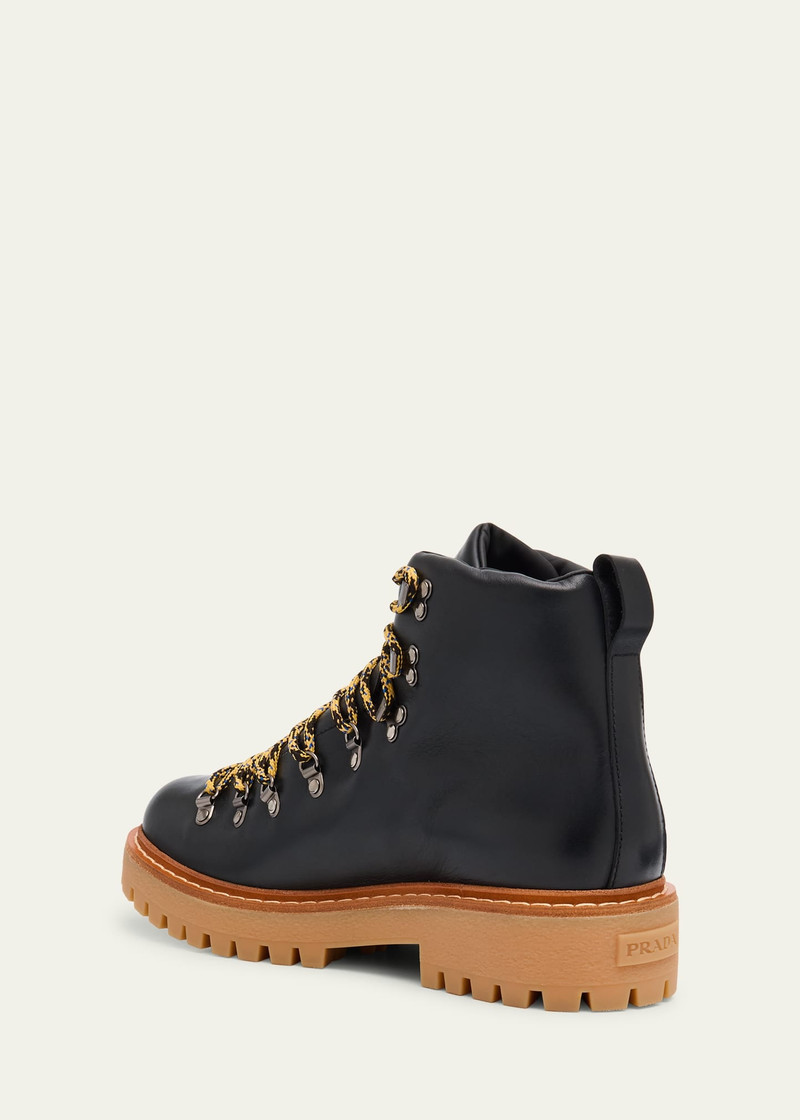 Prada Men's St Mortiz Leather Lace-Up Boots outlook