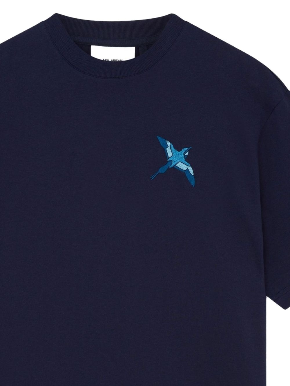 bird-embroidered T-shirt - 2
