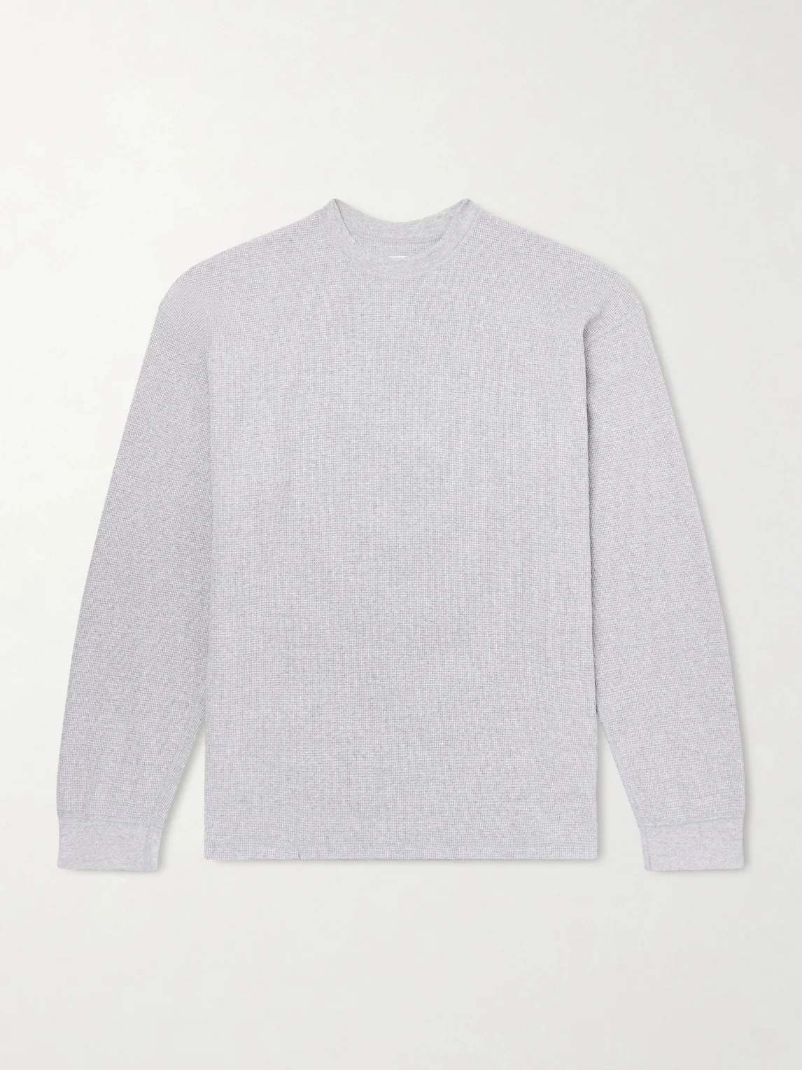Waffle-Knit Cotton-Blend T-shirt - 1