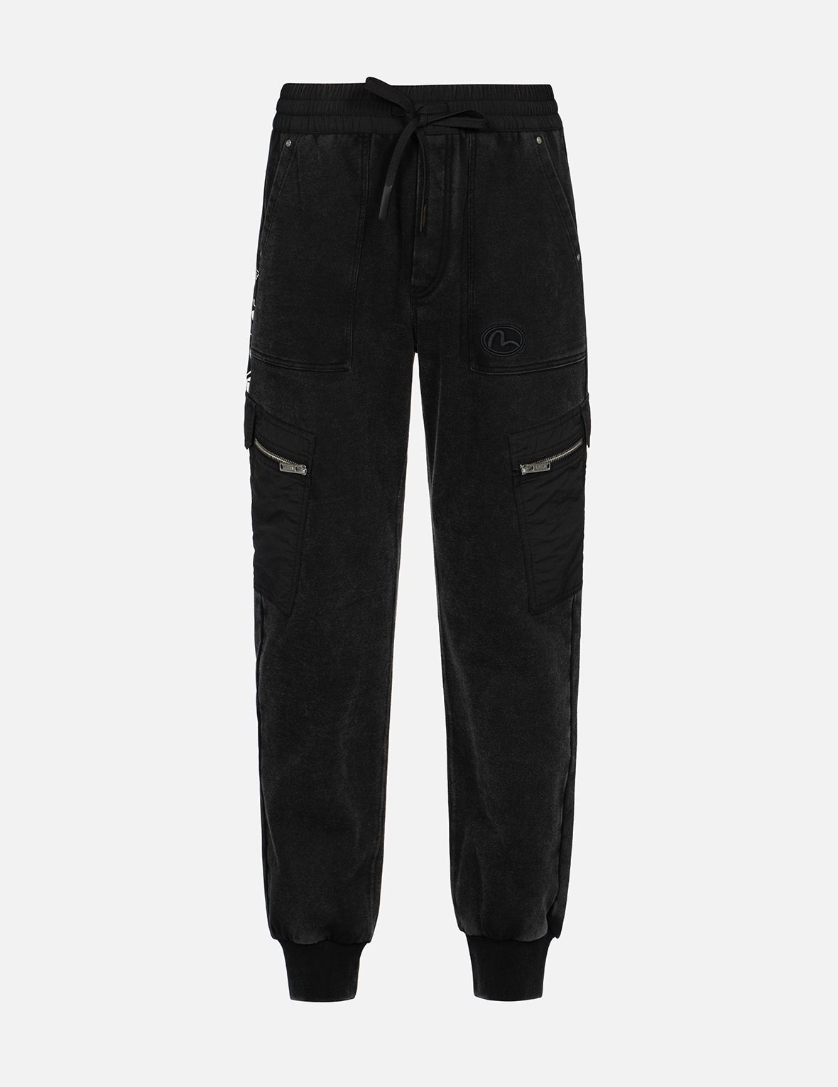 EMBROIDERY SEAGULL AND LOGO PRINT LOOSE FIT SWEATPANTS - 2
