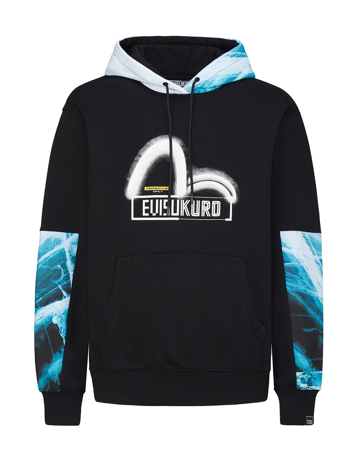 Glacier Print Panel Hoodie - 13