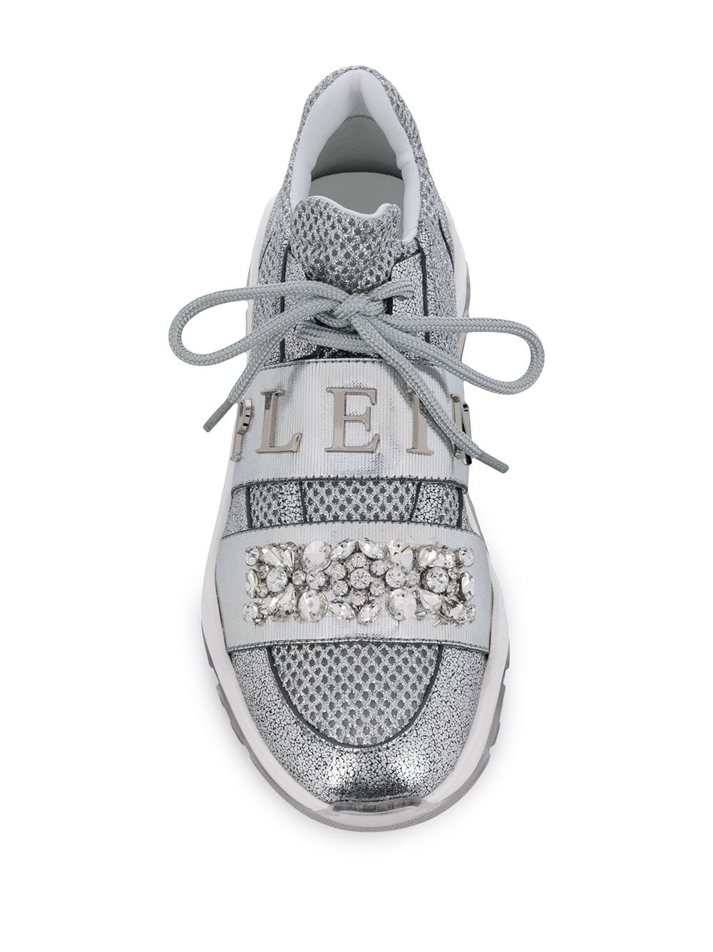 crystal-embellished Runner sneakers - 4