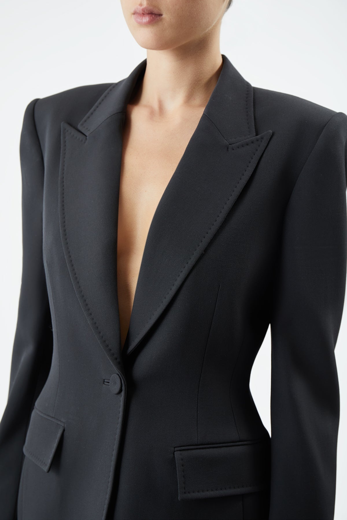 Bertha Blazer in Virgin Wool - 5