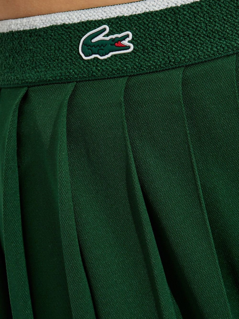logo-patch pleated skirt - 5
