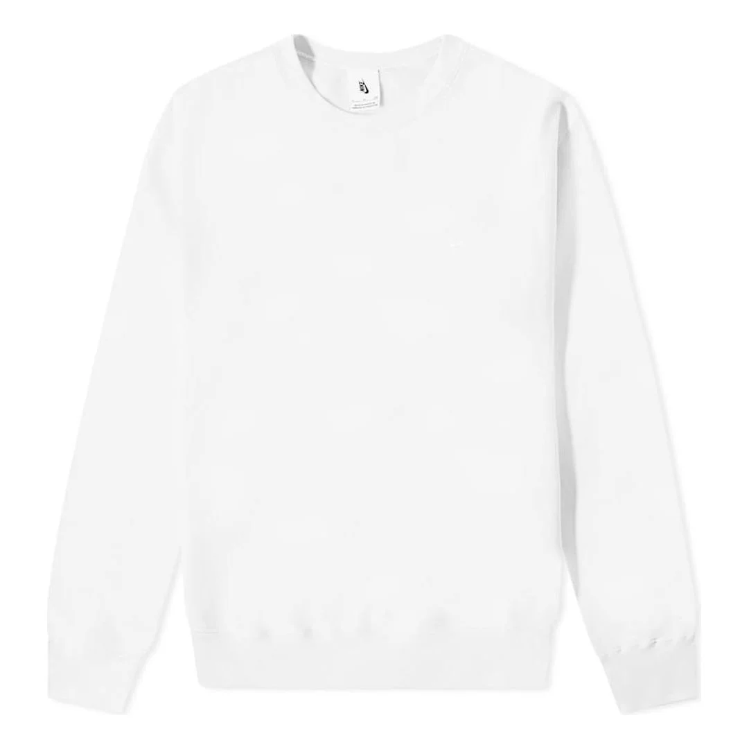 Nike NRG Solo Swoosh Fleece Crewneck Sweatshirt 'White' CV0554-030 - 1