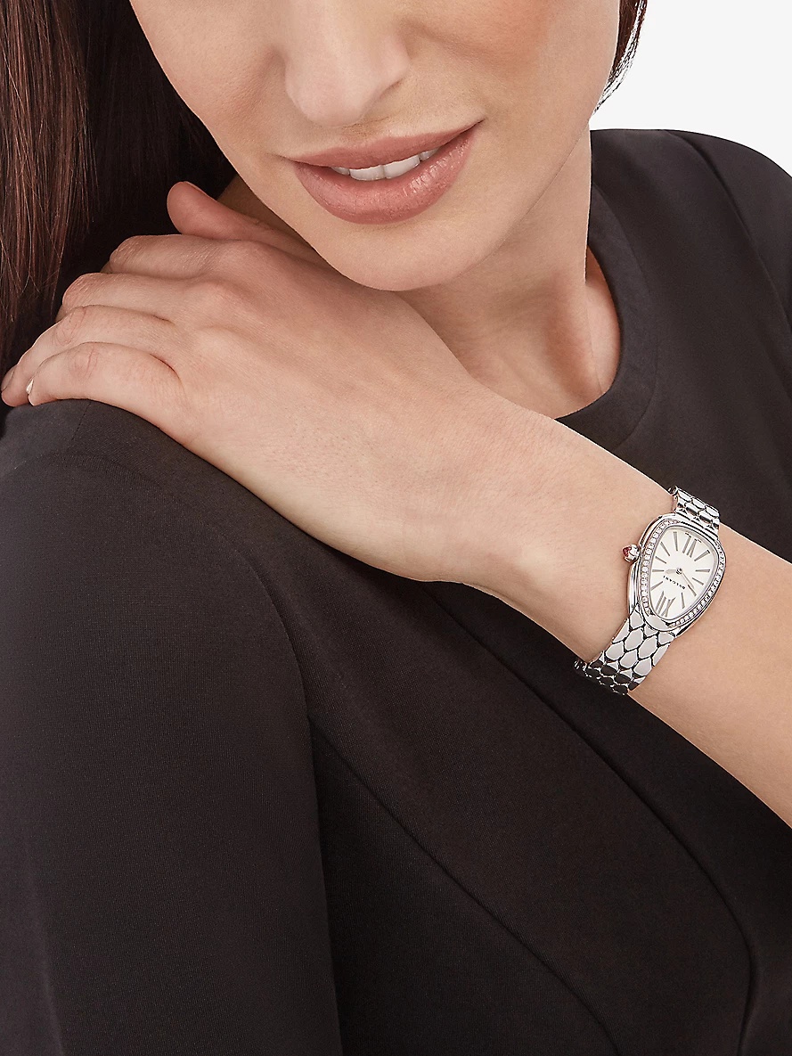 103361 Serpenti Seduttori stainless steel and diamond quartz watch - 4