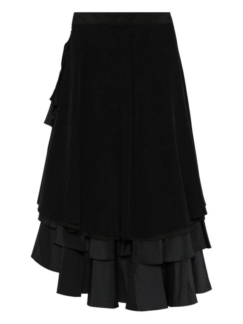 Yohji Yamamoto asymmetric ruffled skirt outlook