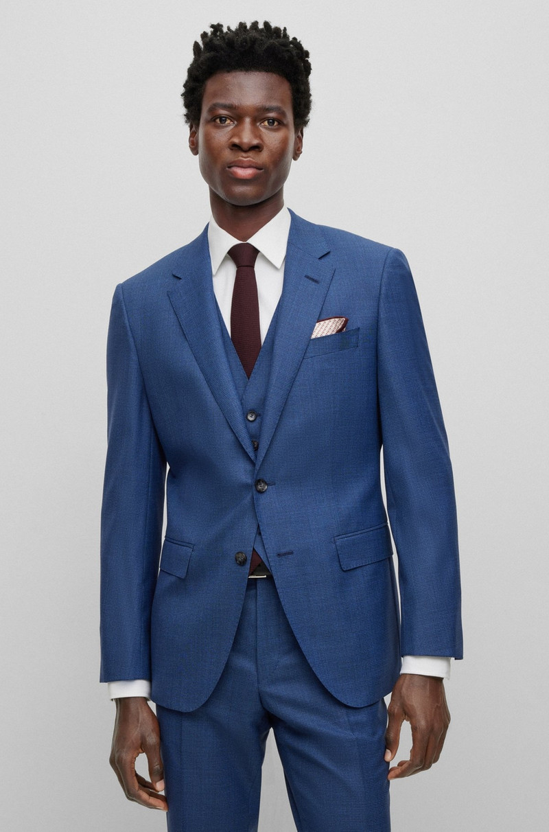 THREE-PIECE SLIM-FIT SUIT IN VIRGIN WOOL 3