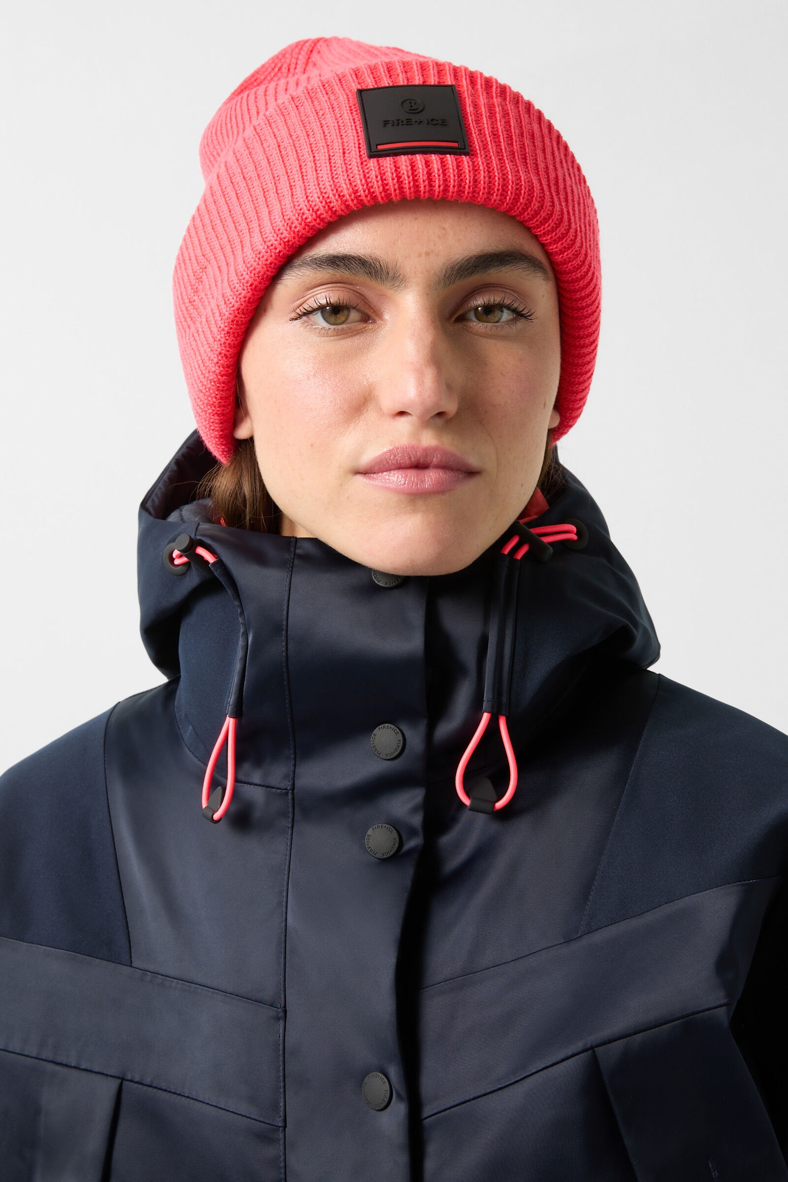 Tinka Ski jacket in Navy blue/Coral - 4