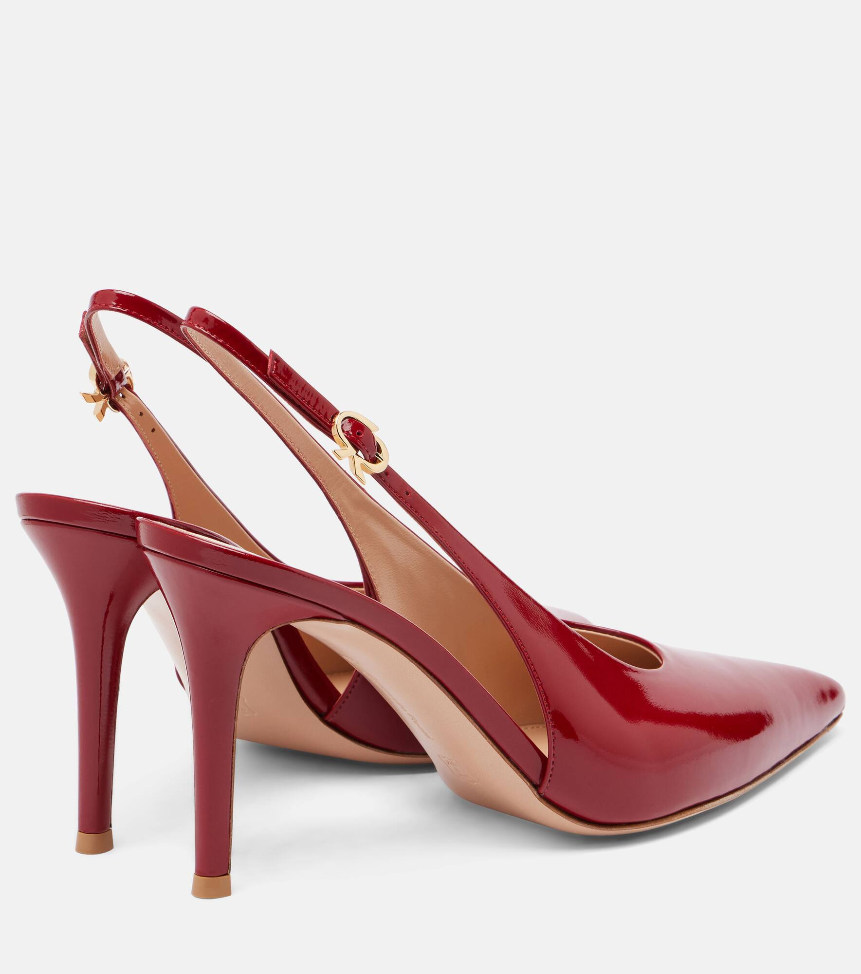 Robbie 85 patent leather slingback pumps - 2