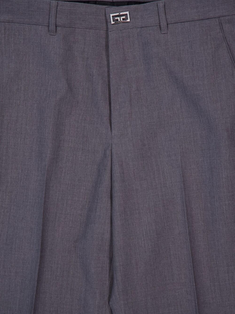 logo-detail pleated trousers - 3