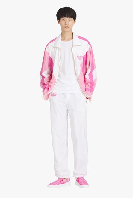 Balmain x Barbie - Pink and white nylon jacket - 2