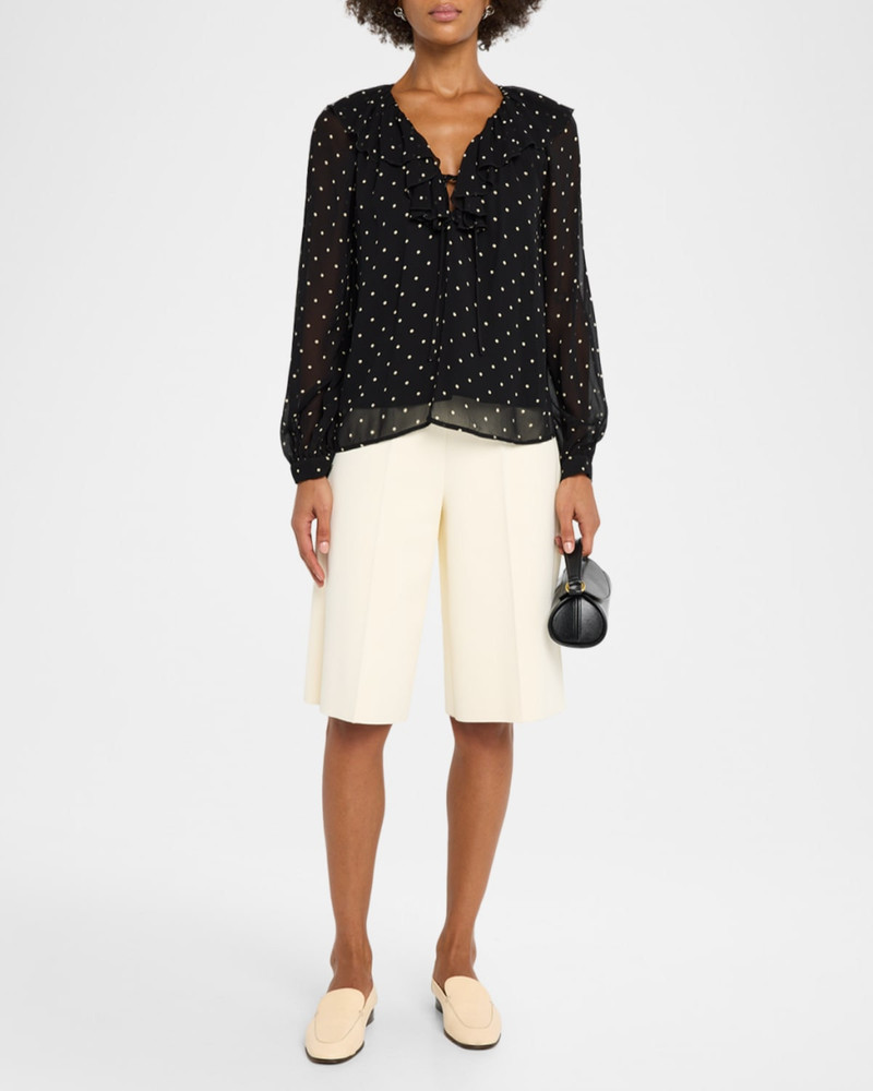 Rails Honora Polka-Dot Chiffon Blouse outlook