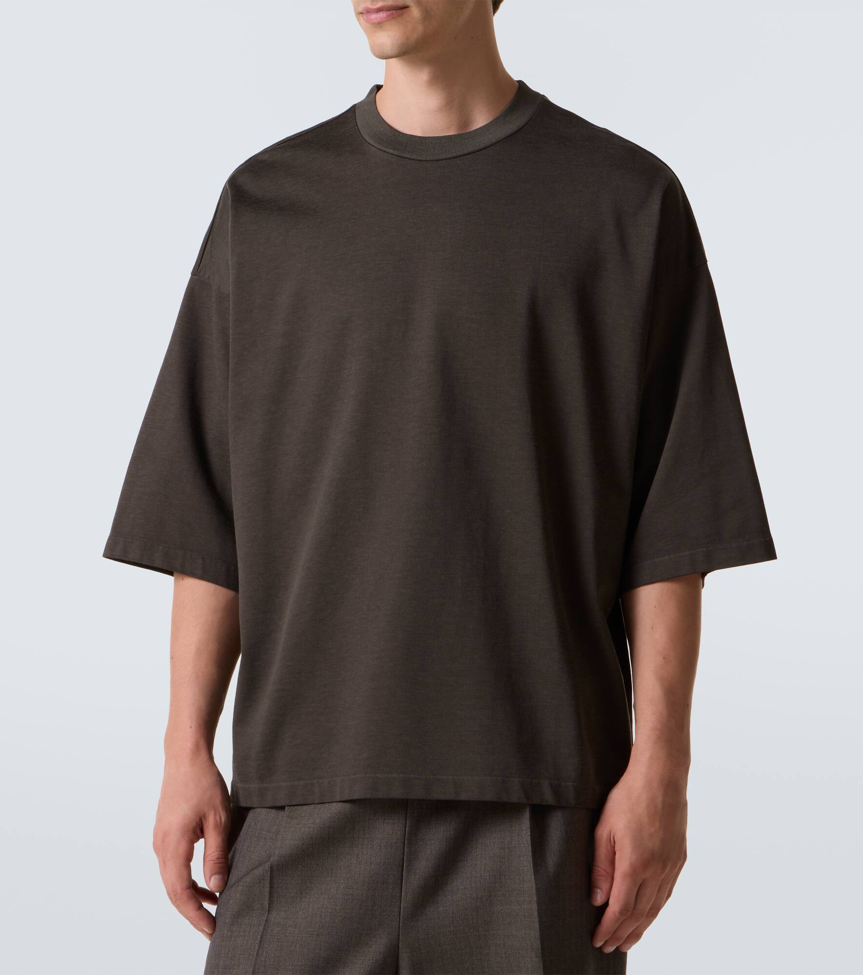Oversized cotton-blend T-shirt - 3