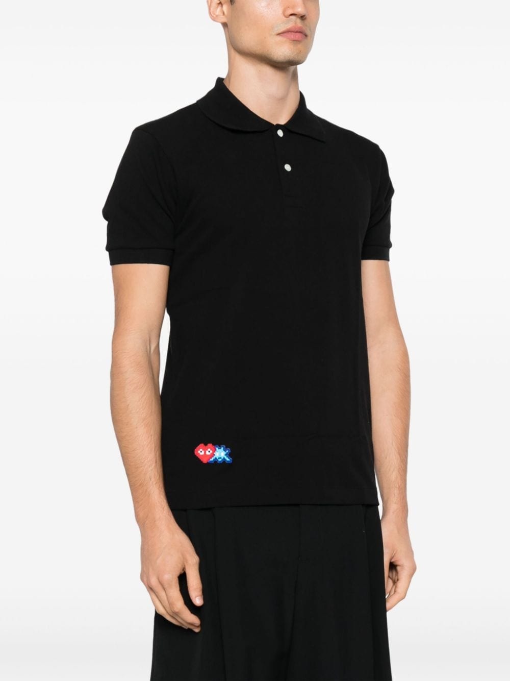x Invader logo-appliquÃ© polo shirt - 3
