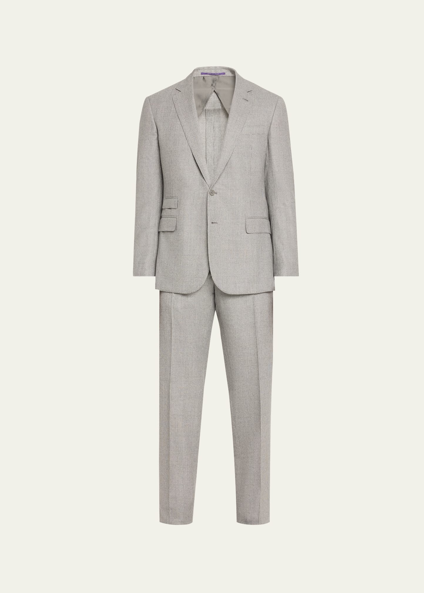 Men's Kent Hand-Tailored Glen Plaid Suit - 1