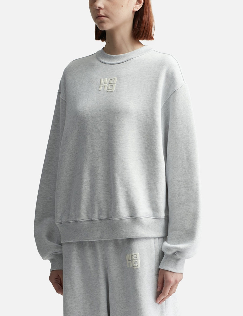PUFF LOGO ESSENTIAL TERRY CREW SWEATSHIRT 2