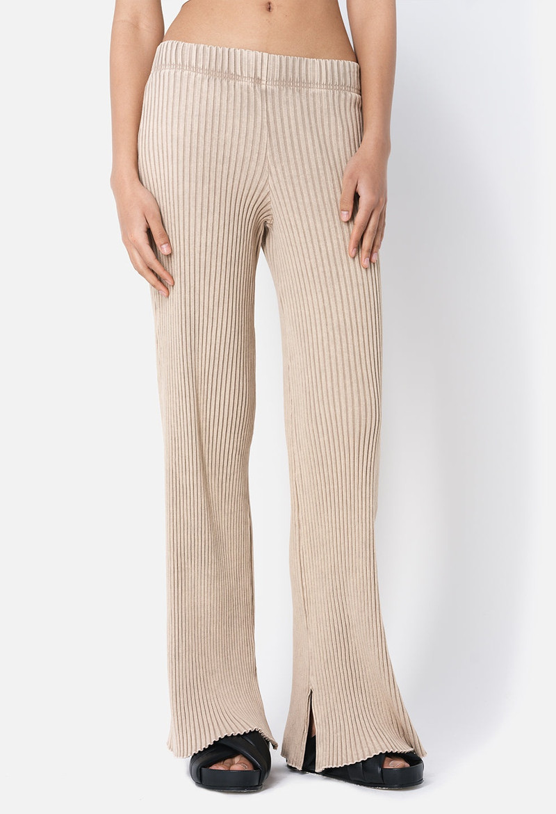 MINERAL WASH GINZA RIB SPLIT PANT 1