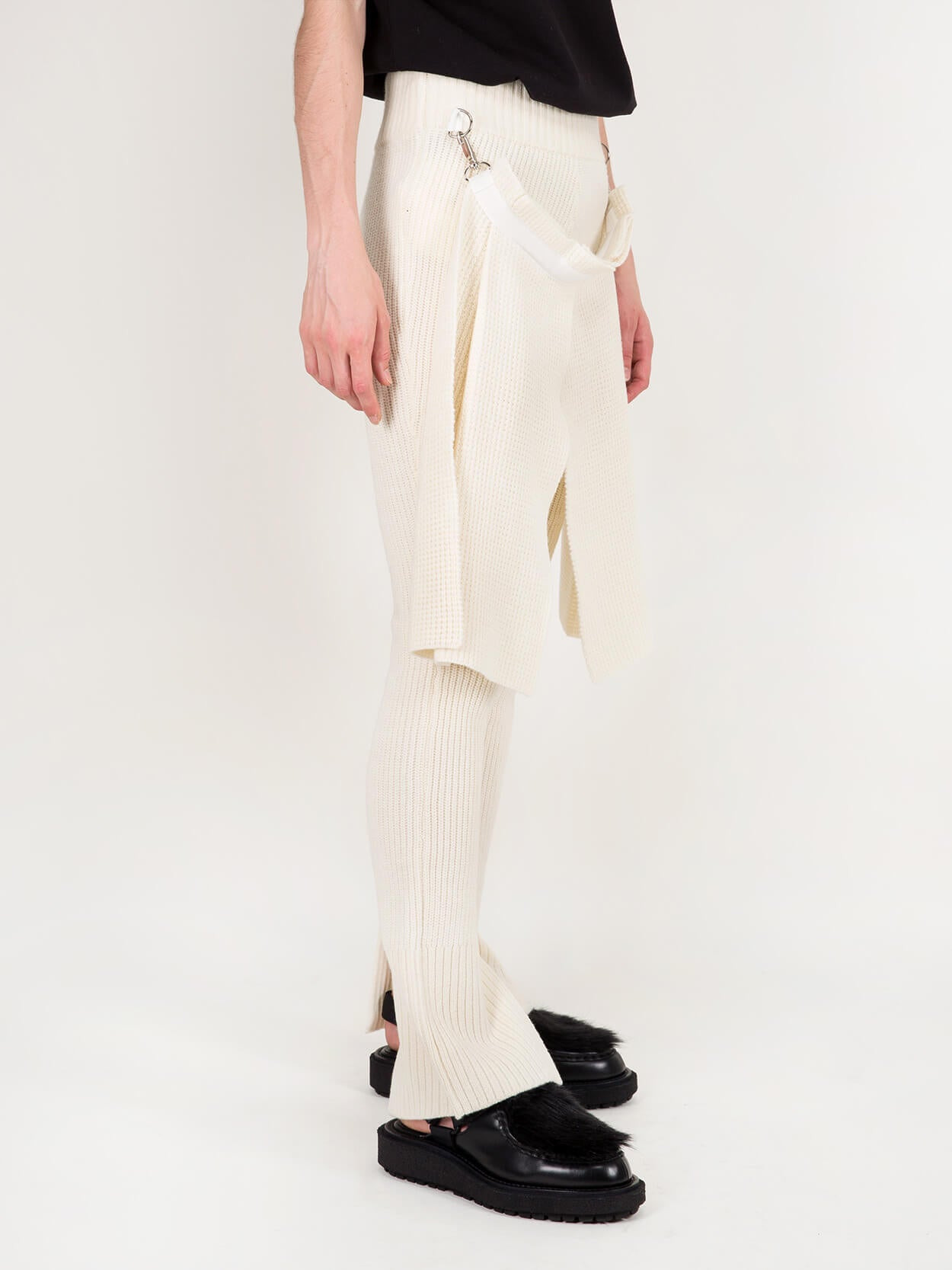 Wool Pant Knit off white - 2