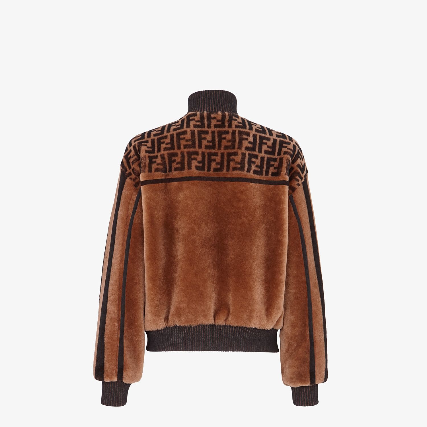 Multicolor shearling bomber jacket - 2