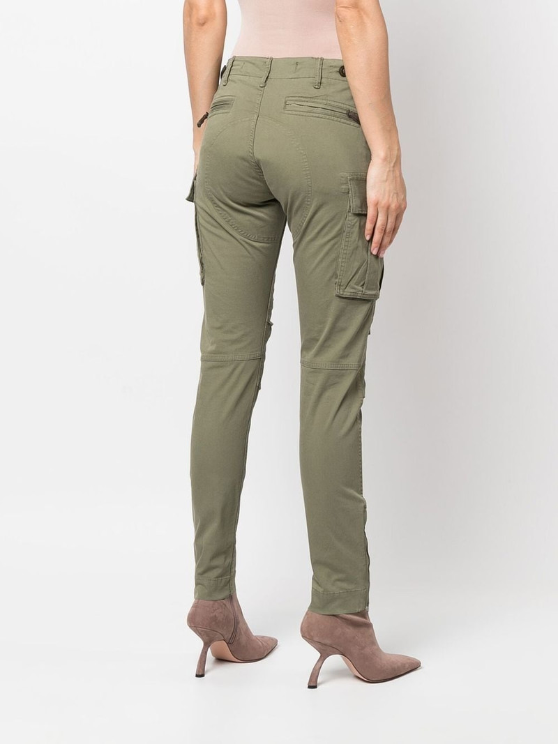 skinny-cut cargo trousers 4
