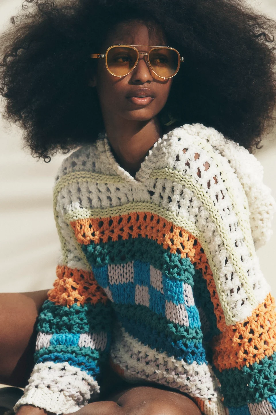 Wesley Oversized Aviator Sunglasses - 1