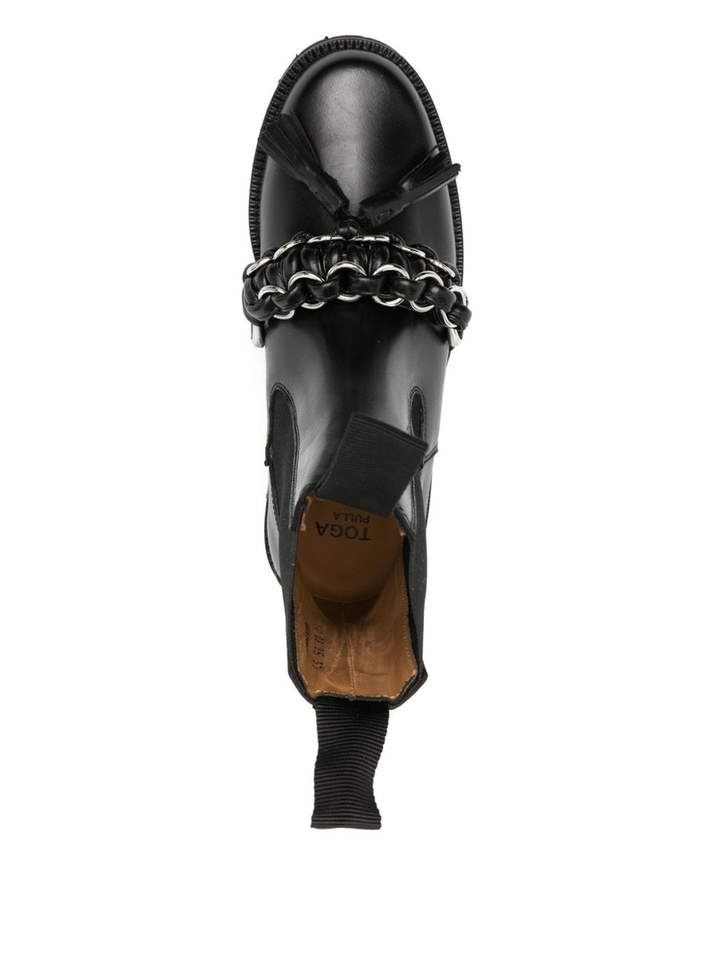 chain-tassel Chelsea boots 4
