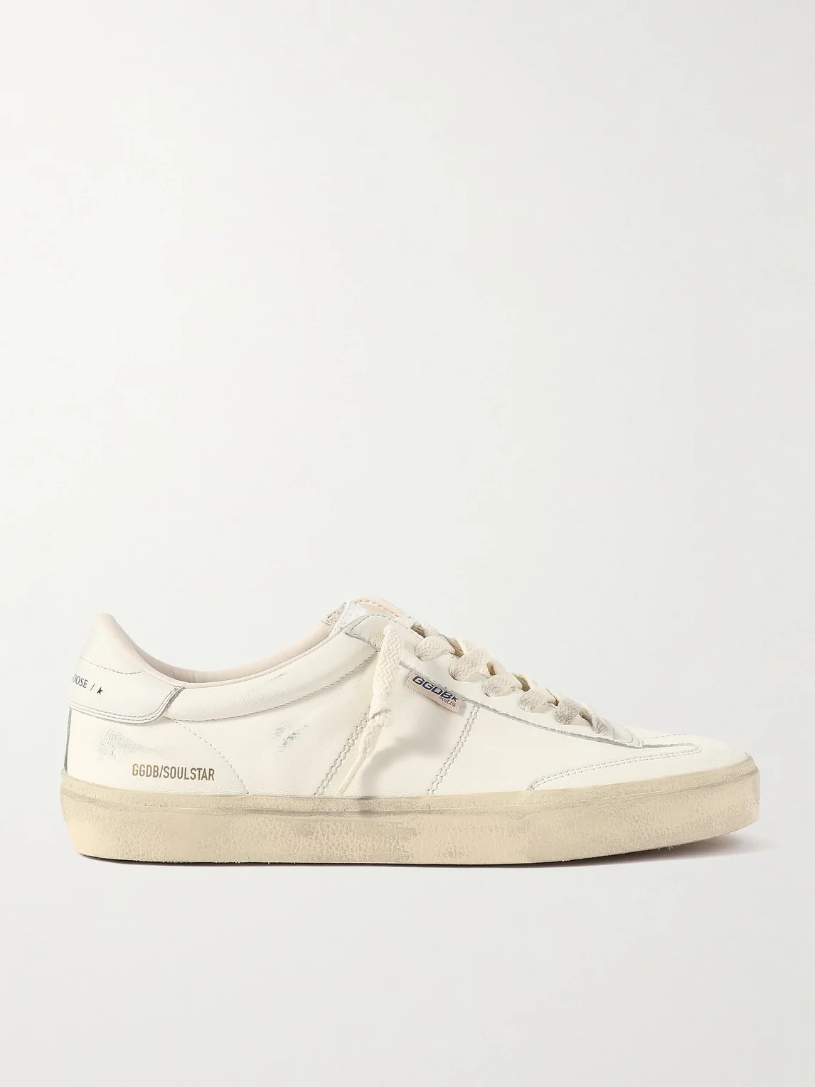 Soul-Star Distressed Leather Sneakers - 1