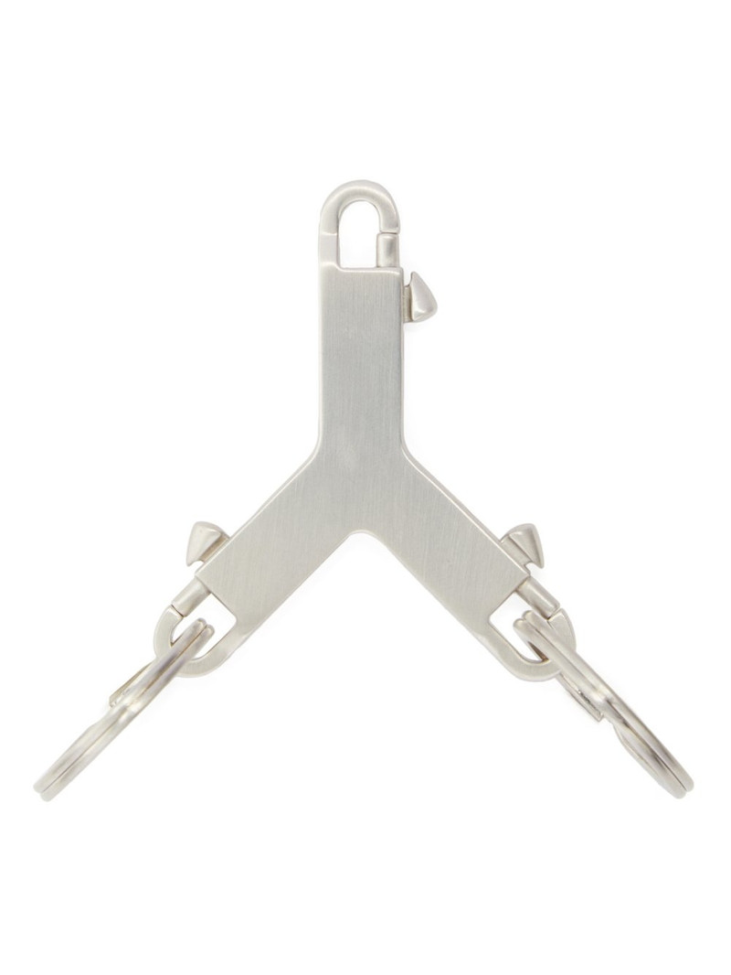 Silver Hollywood Small Cerberus Keychain 1