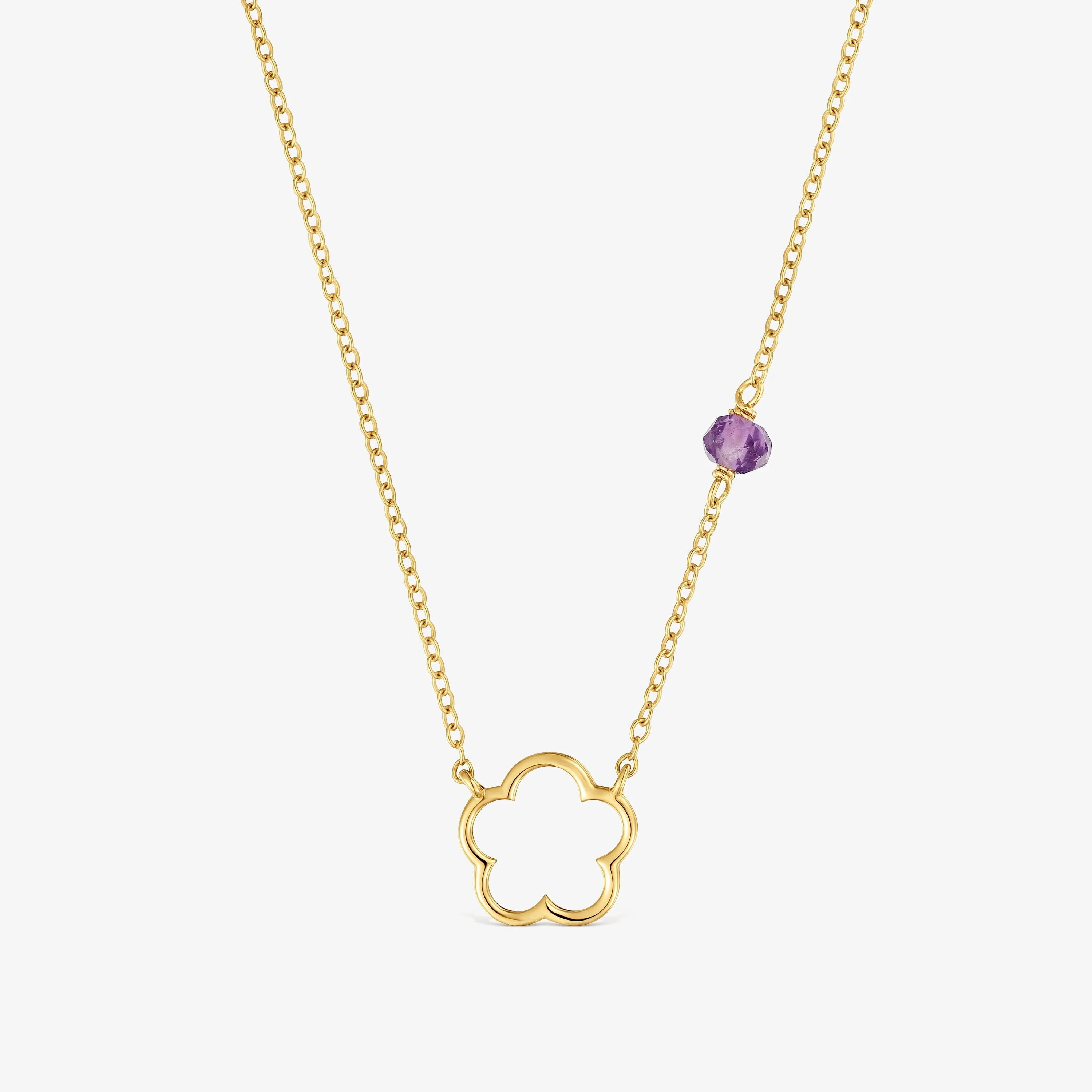9kt gold and amethyst Flower necklace TOUS Silueta - 1