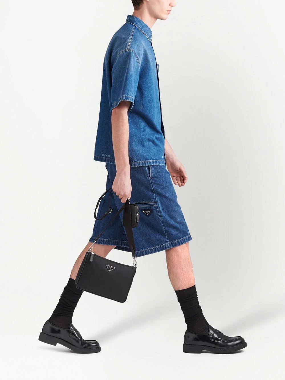 Re-Nylon messenger bag - 3