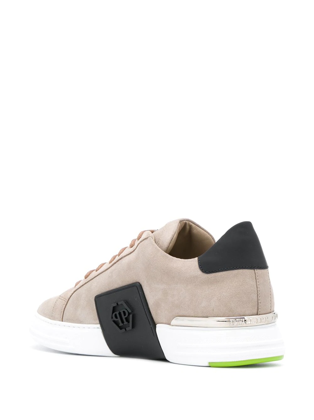 contrast low-top sneakers - 3