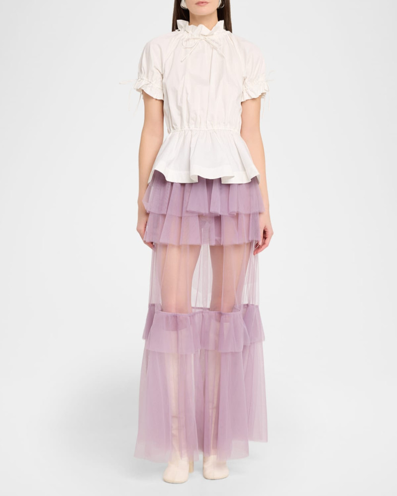 AKNVAS Vilhelmine Tulle Maxi Skirt outlook