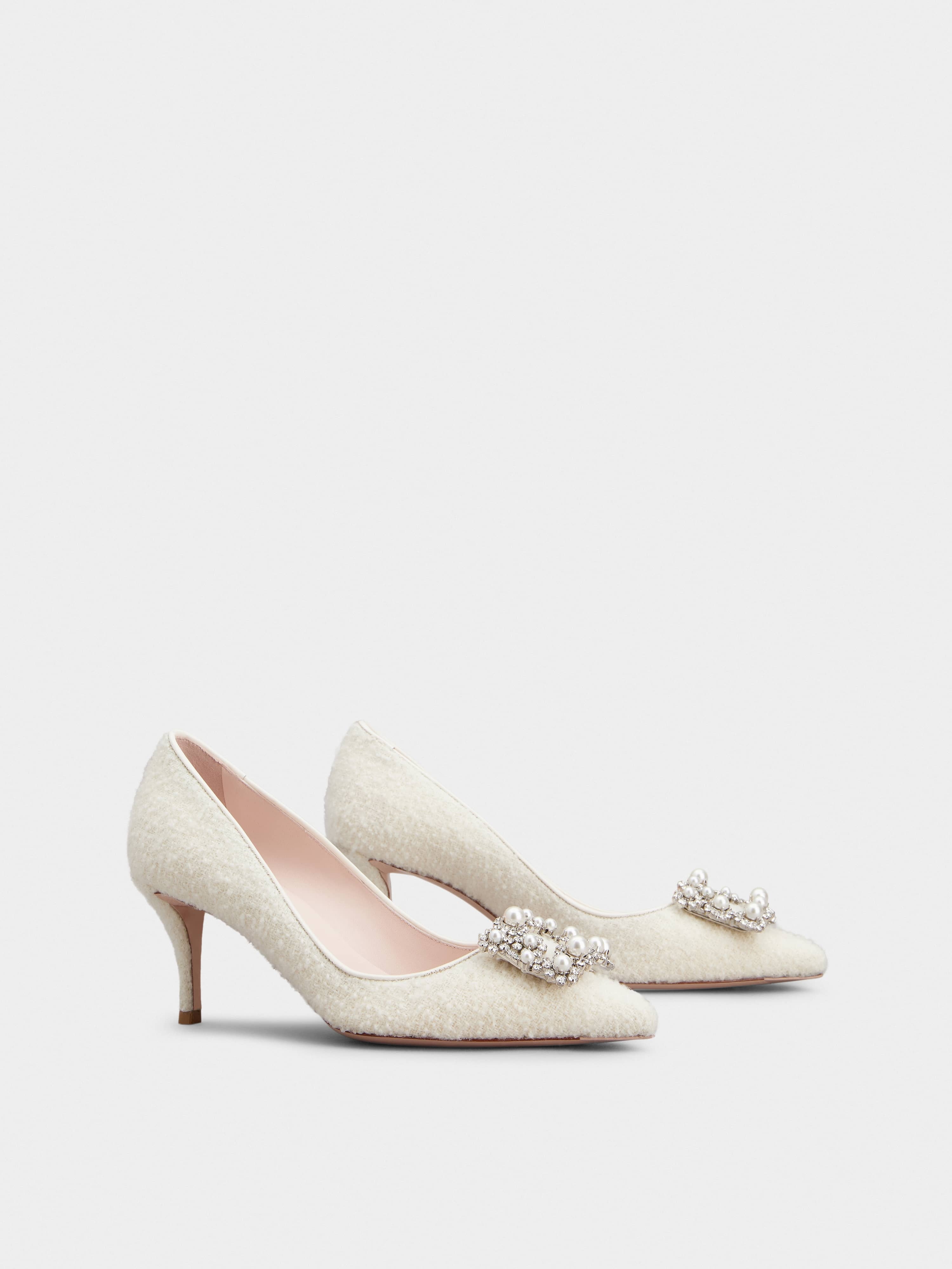 パンプス Roger Vivier 'Flower Strass' pumps (RVW41443260RS0 B007) Roger Vivier Flower Strass Satin Pumps | Saks Fifth Avenue