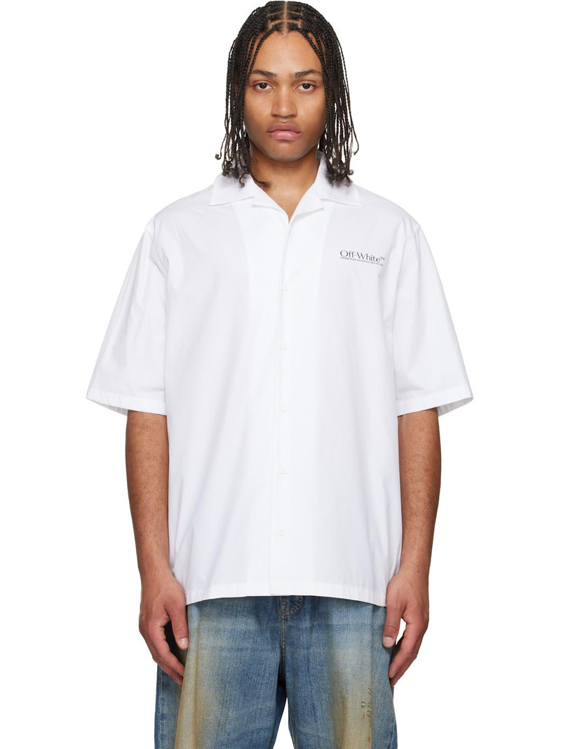 White Circle Off Bowling Shirt 1