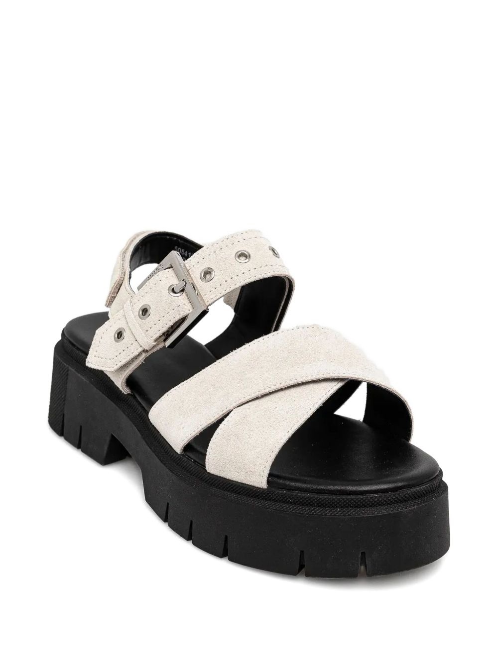 buckle-strap suede sandals - 2