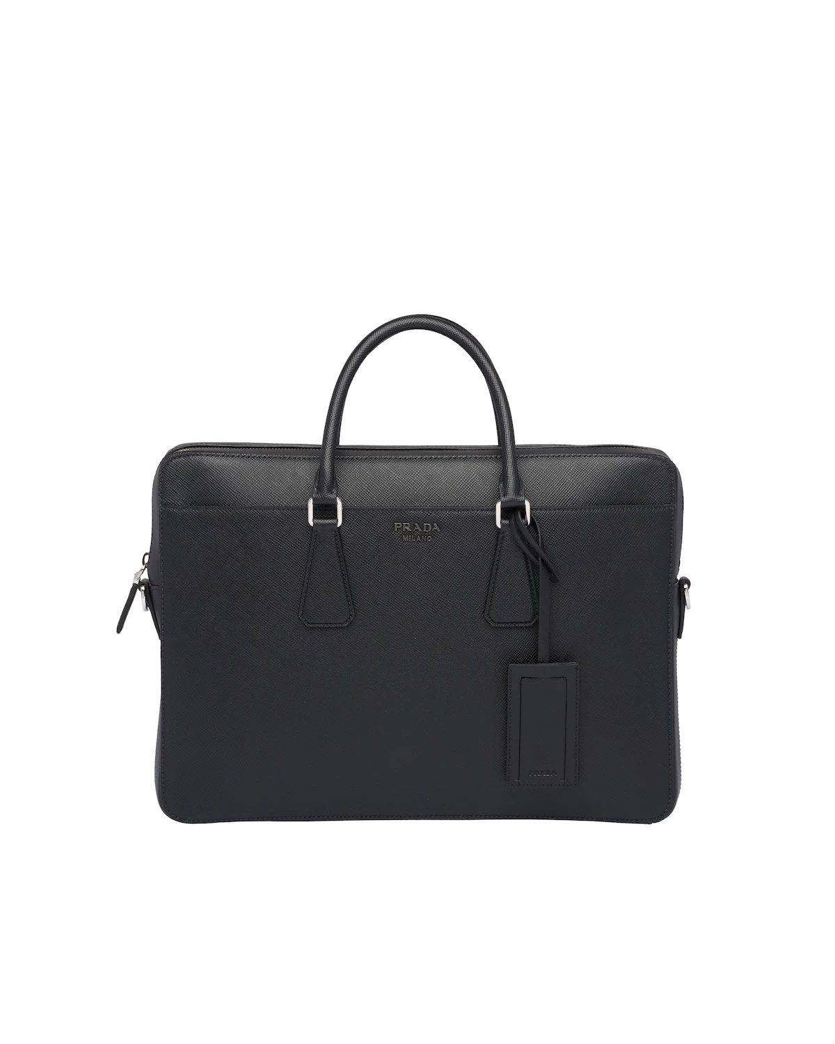 Saffiano Leather Briefcase - 1