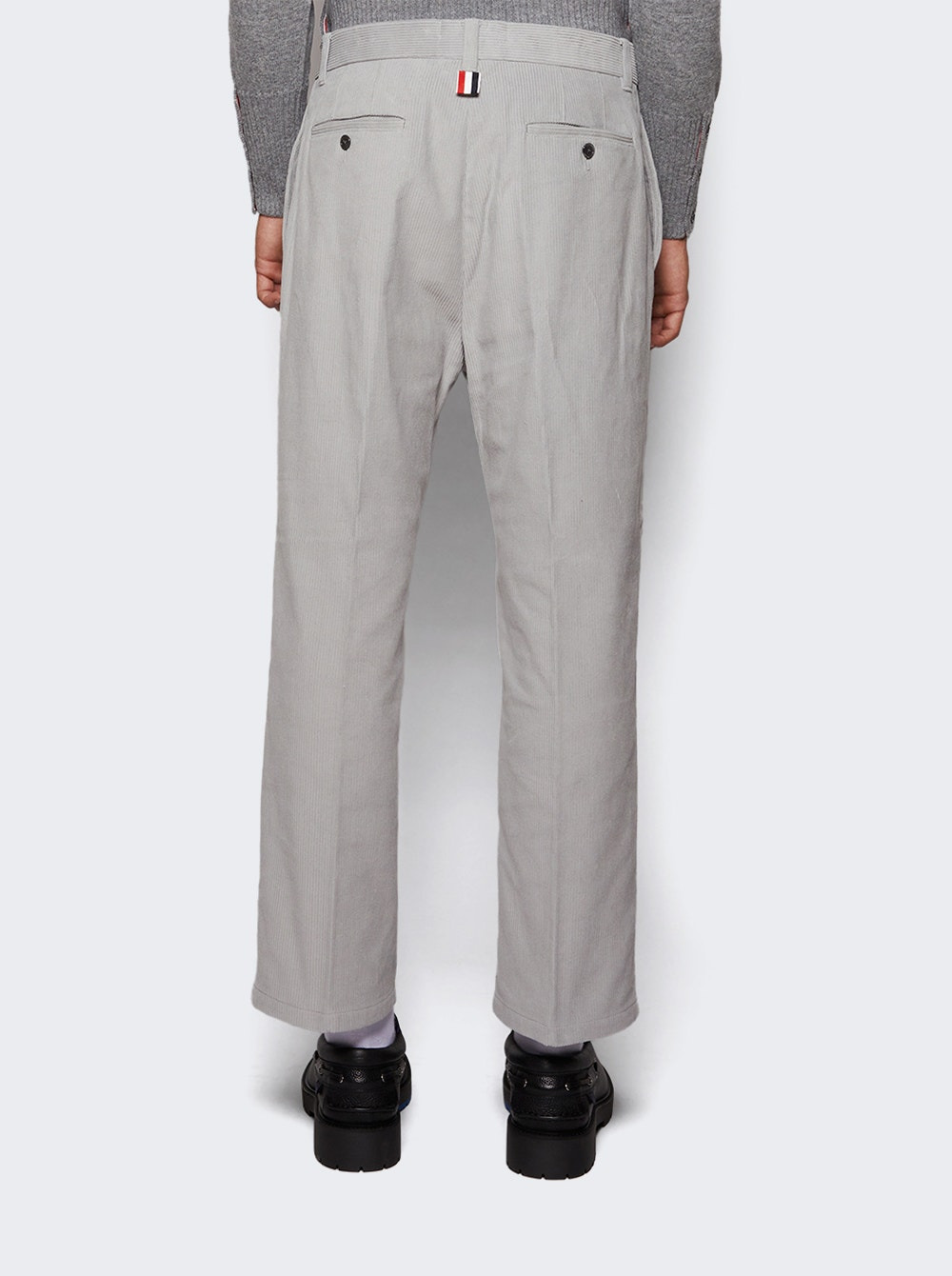 Straight Leg Pants Light Grey - 5