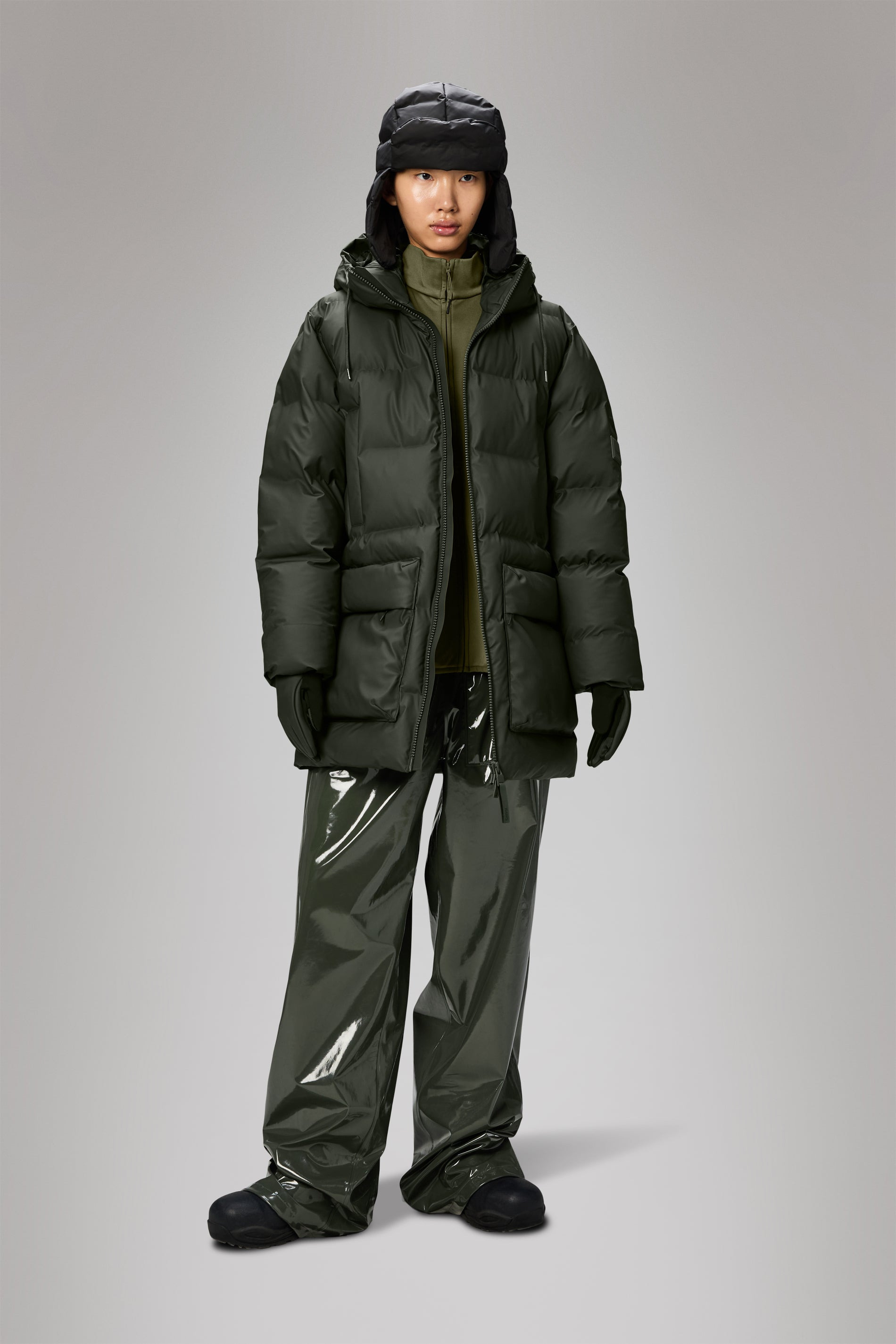 Alta Long Puffer Cargo Jacket - 4
