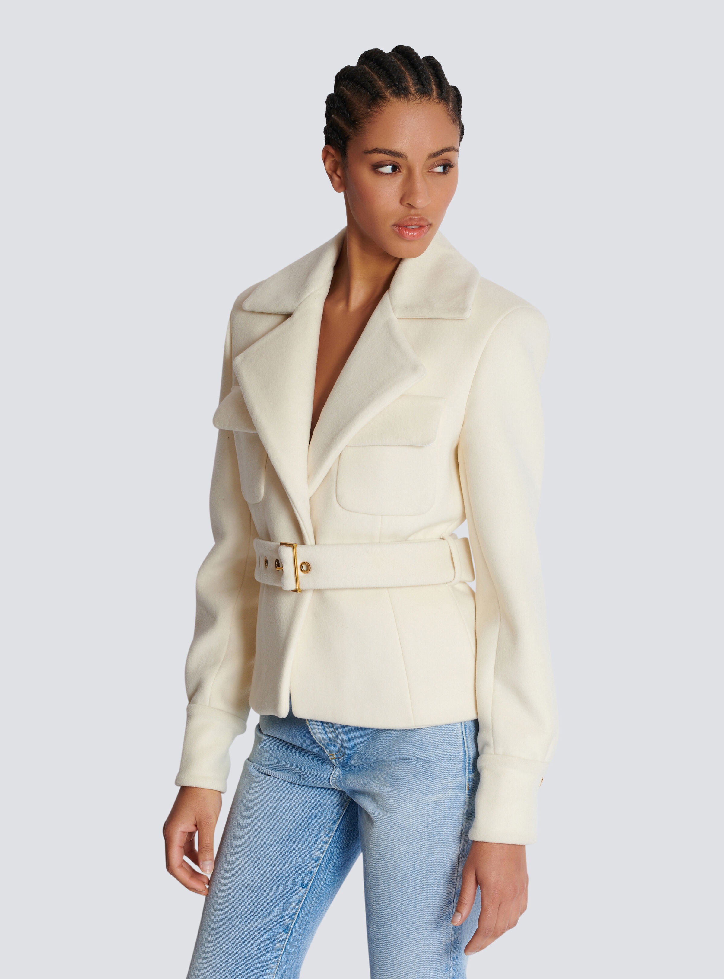 Wool belted coat - 6