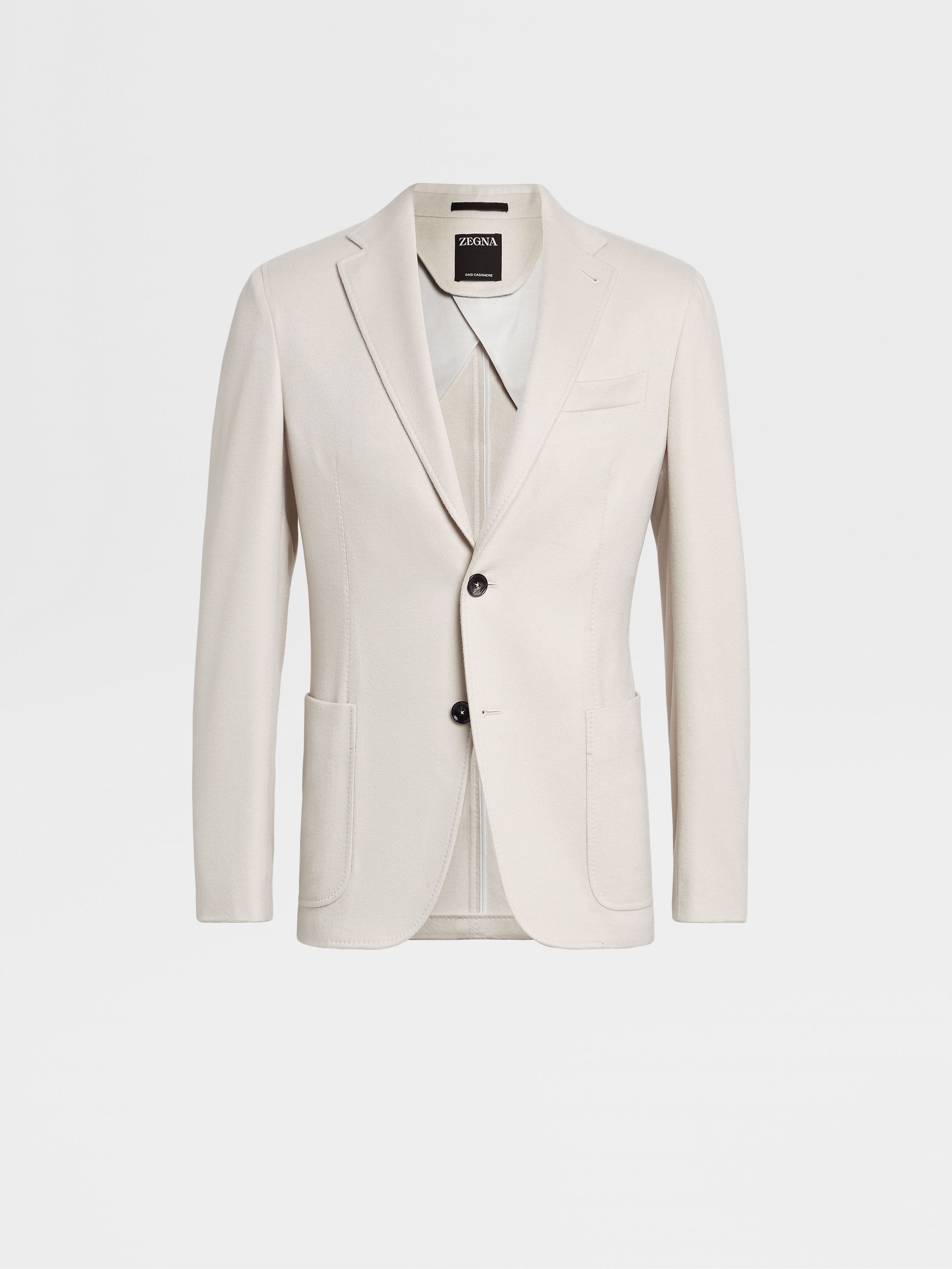 WHITE OASI CASHMERE SHIRT JACKET - 1