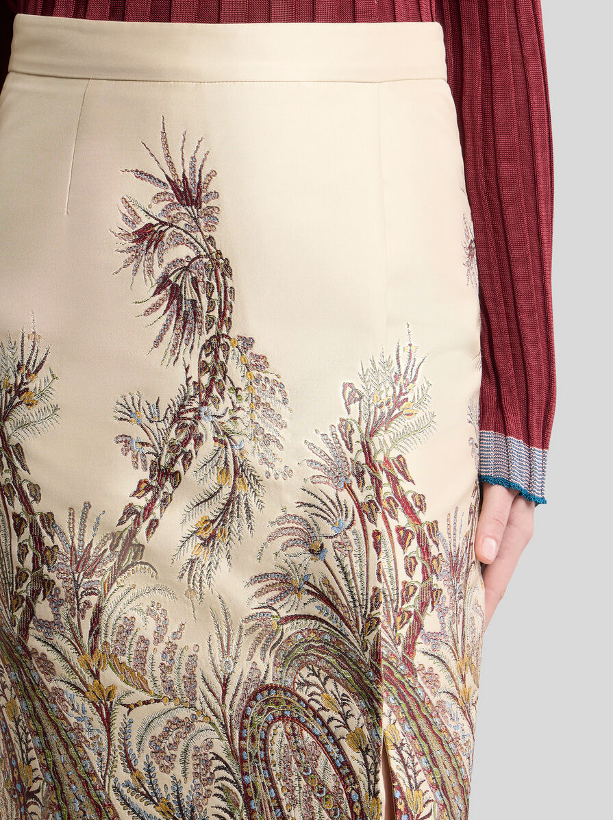 FIL COUPÉ JACQUARD PENCIL MIDI SKIRT - 3