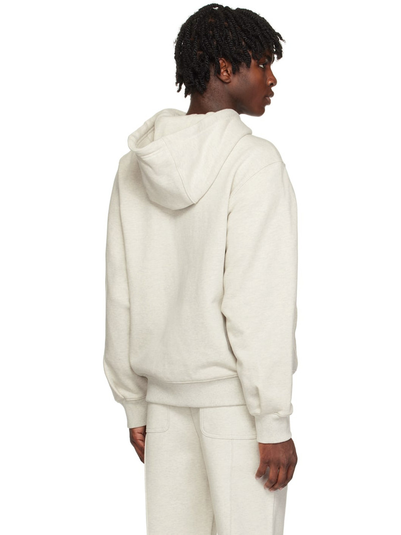 Gray Embroidered Hoodie 3